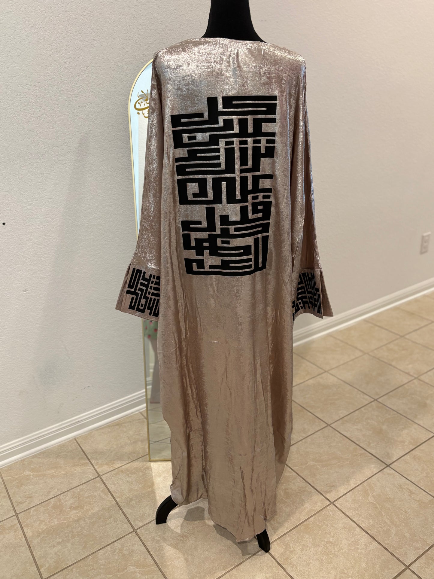 Mahvish Abaya Rose Gold TWG signature