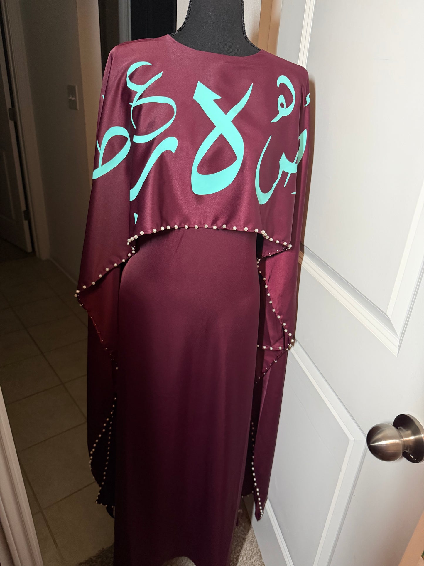 Habat alulu burgundy with teal