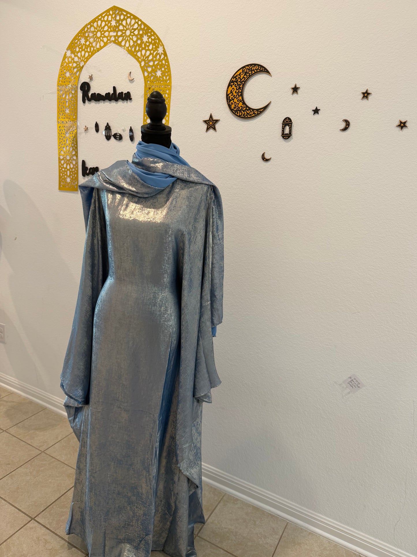 Farasha abaya Skyblue