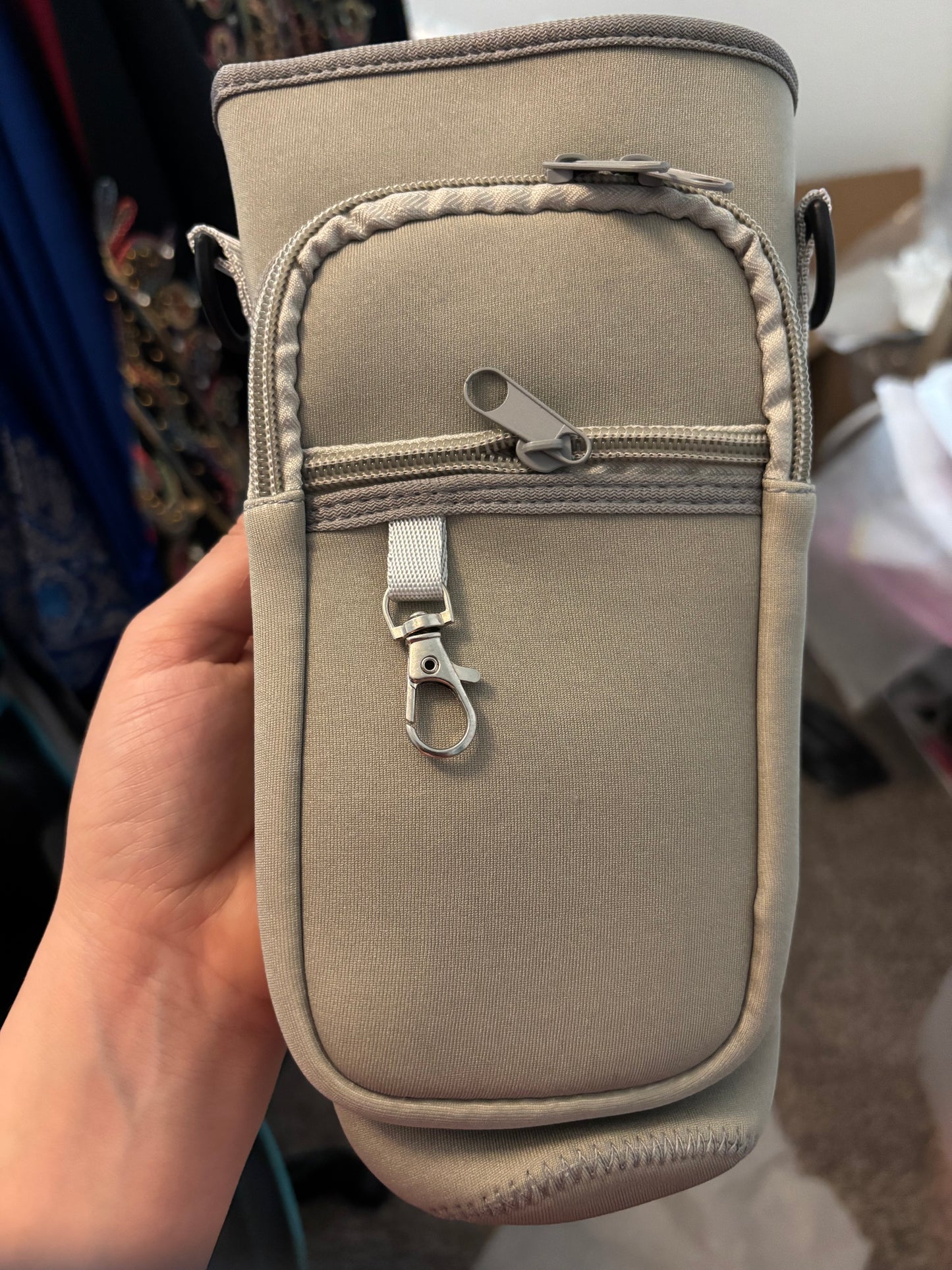 Olive gray stanely cup holder