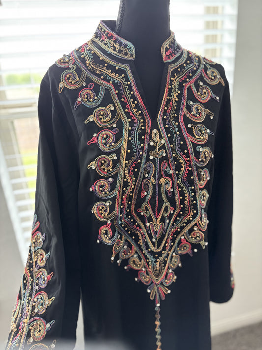 Pearl Navy Abaya