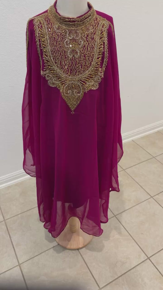 Amaya purple Kaftan
